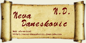 Neva Danesković vizit kartica